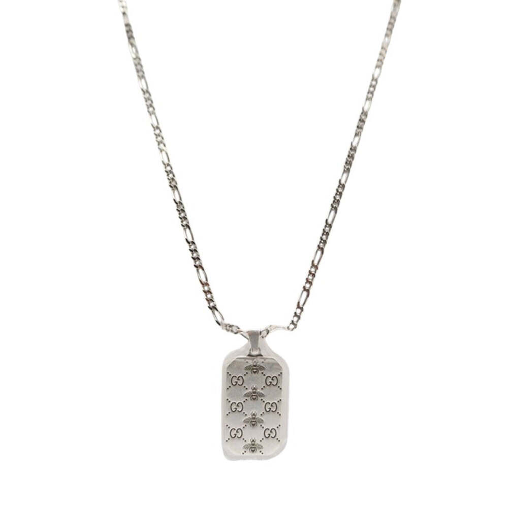 Gucci Silver Interlocking Bee Necklace #357495F50B
